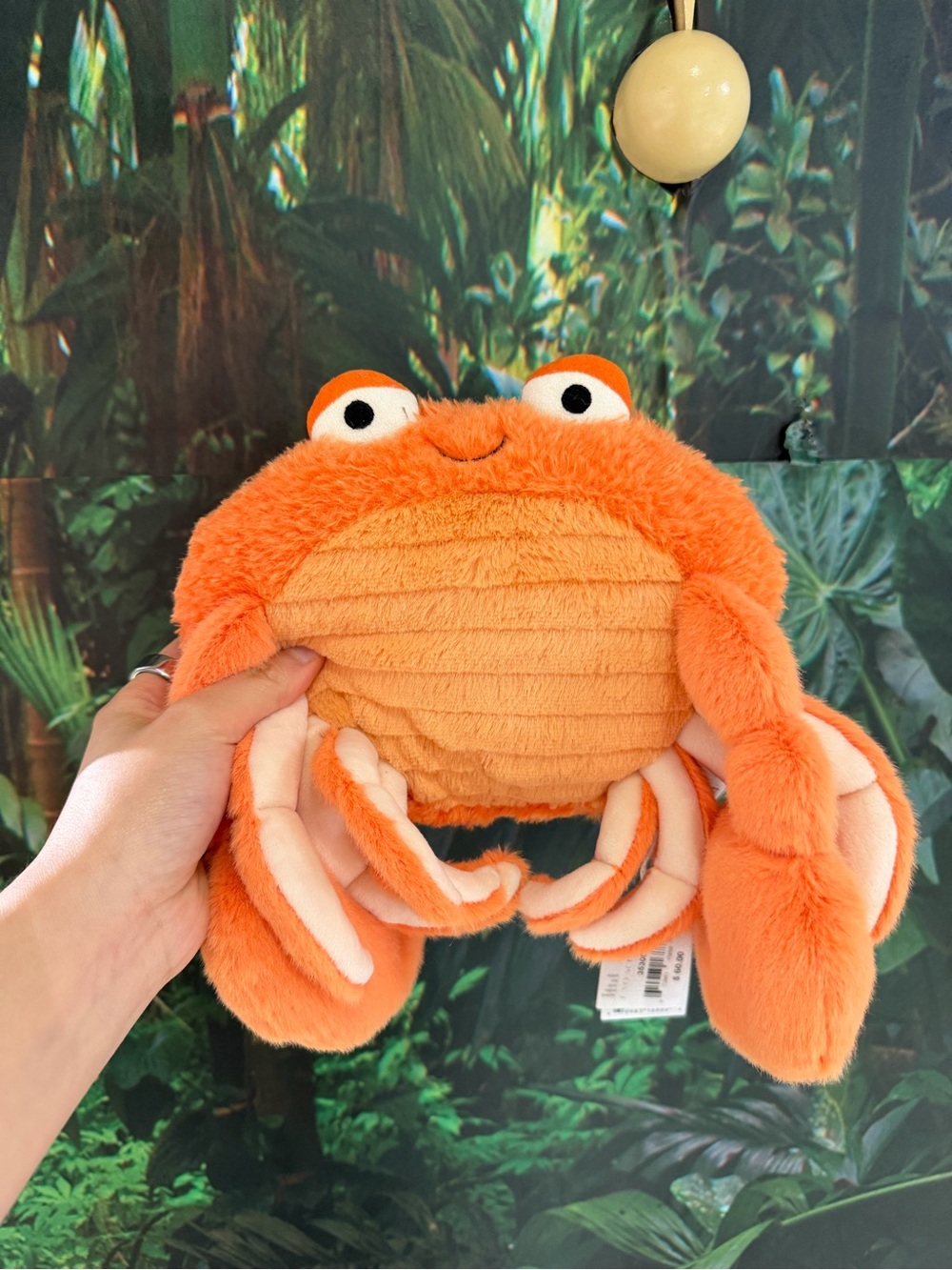 Jellycat Orange Plush Crab Stuffed Animal